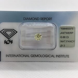 0.66ct Round Brilliant FANCY SI2 Natural Diamond