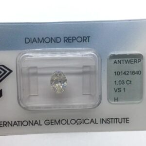 1.03ct Oval H VS1 Natural Diamond