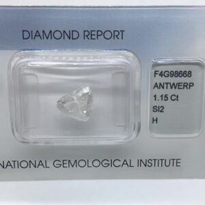 1.15ct Heart H SI2 Natural Diamond