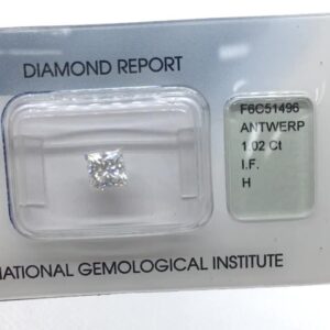 1.02ct Princess H IF Natural Diamond