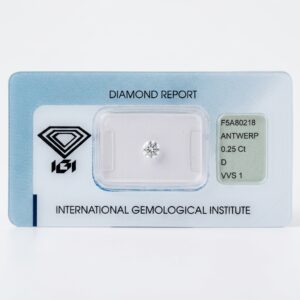 0.25ct Round Brilliant D VVS1 Natural Diamond