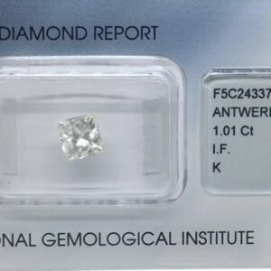1.01ct Princess K IF Natural Diamond