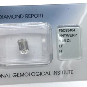 1.05ct Emerald H IF Natural Diamond