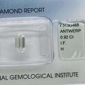 0.92ct Emerald H IF Natural Diamond