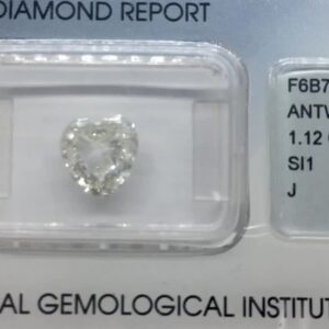 1.12ct Heart J SI1 Natural Diamond