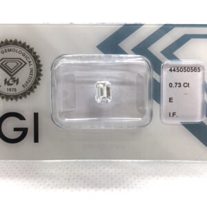 0.73ct Emerald E IF Natural Diamond