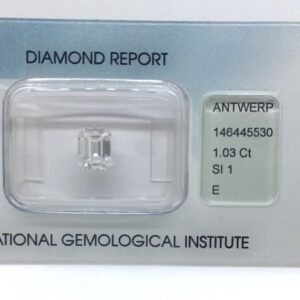 1.03ct Emerald E SI1 Natural Diamond