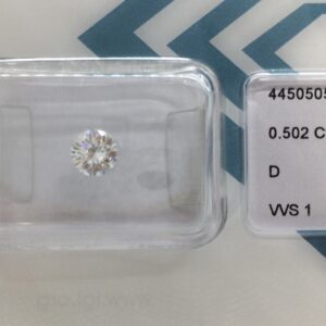 0.5ct Round Brilliant D VVS1 Natural Diamond