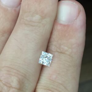0.84ct Princess G VVS2 Natural Diamond