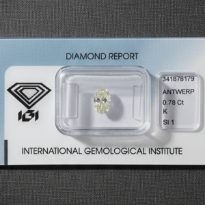 0.78ct Oval K SI1 Natural Diamond